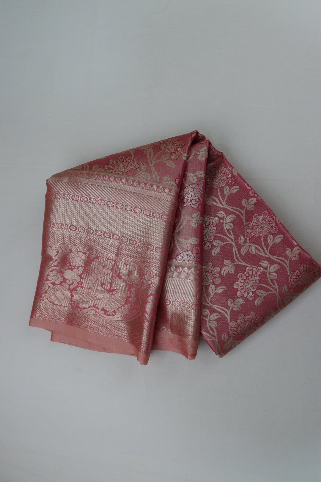 Stunning Pink Kanjipuram Saree