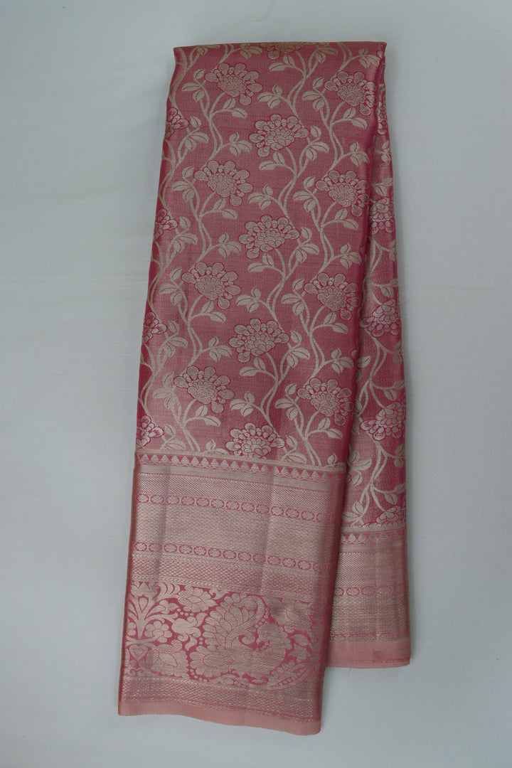 Stunning Pink Kanjipuram Saree