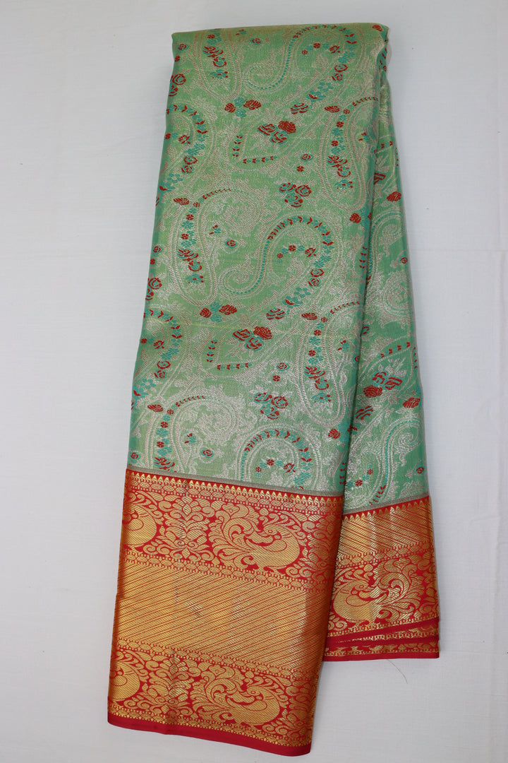 Royal Green Kanjipuram Saree