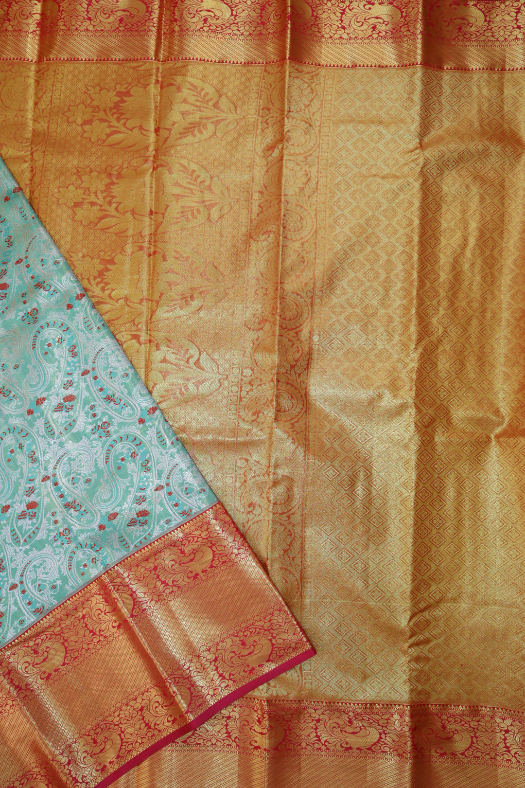 Royal Green Kanjipuram Saree