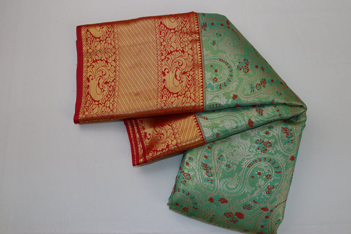 Royal Green Kanjipuram Saree