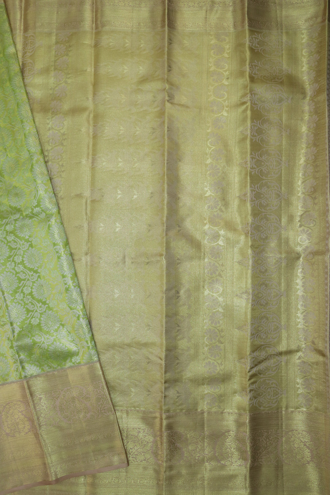 Regal Pastel Green Kanjipuram Saree