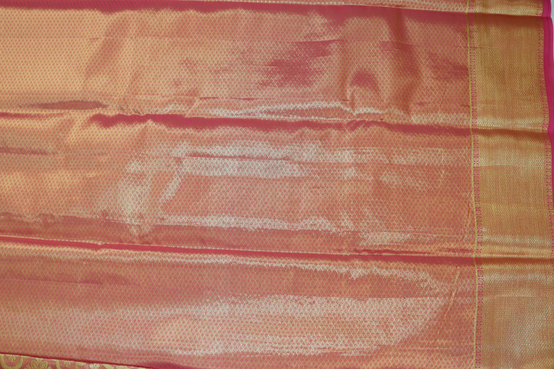 Mesmerizing Orange Kanjipuram Saree