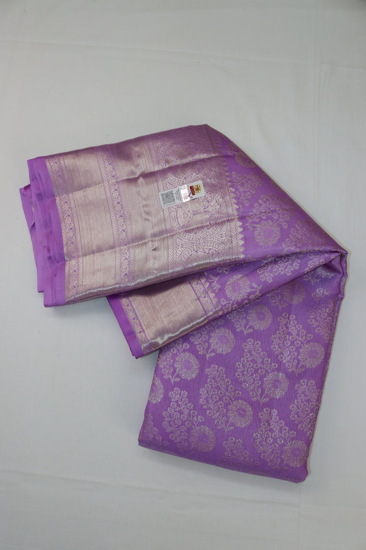 Royal Lavender  Pure Kanjipuram Saree