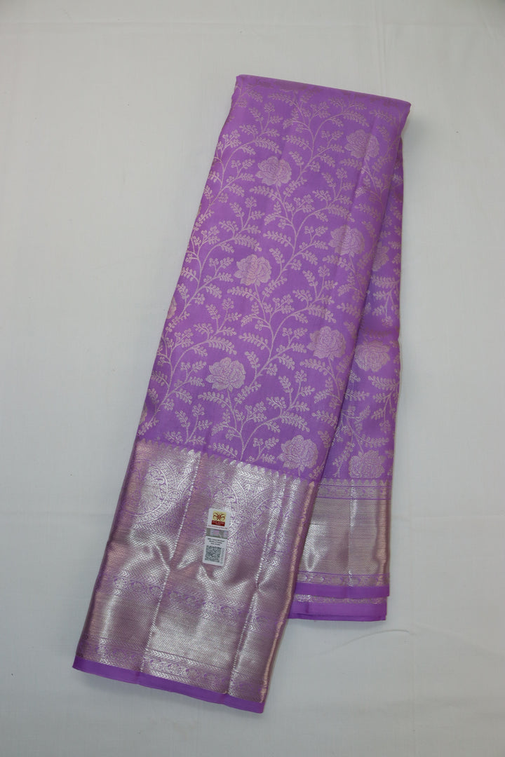 Rich Lavender Pure Kanjipuram Saree