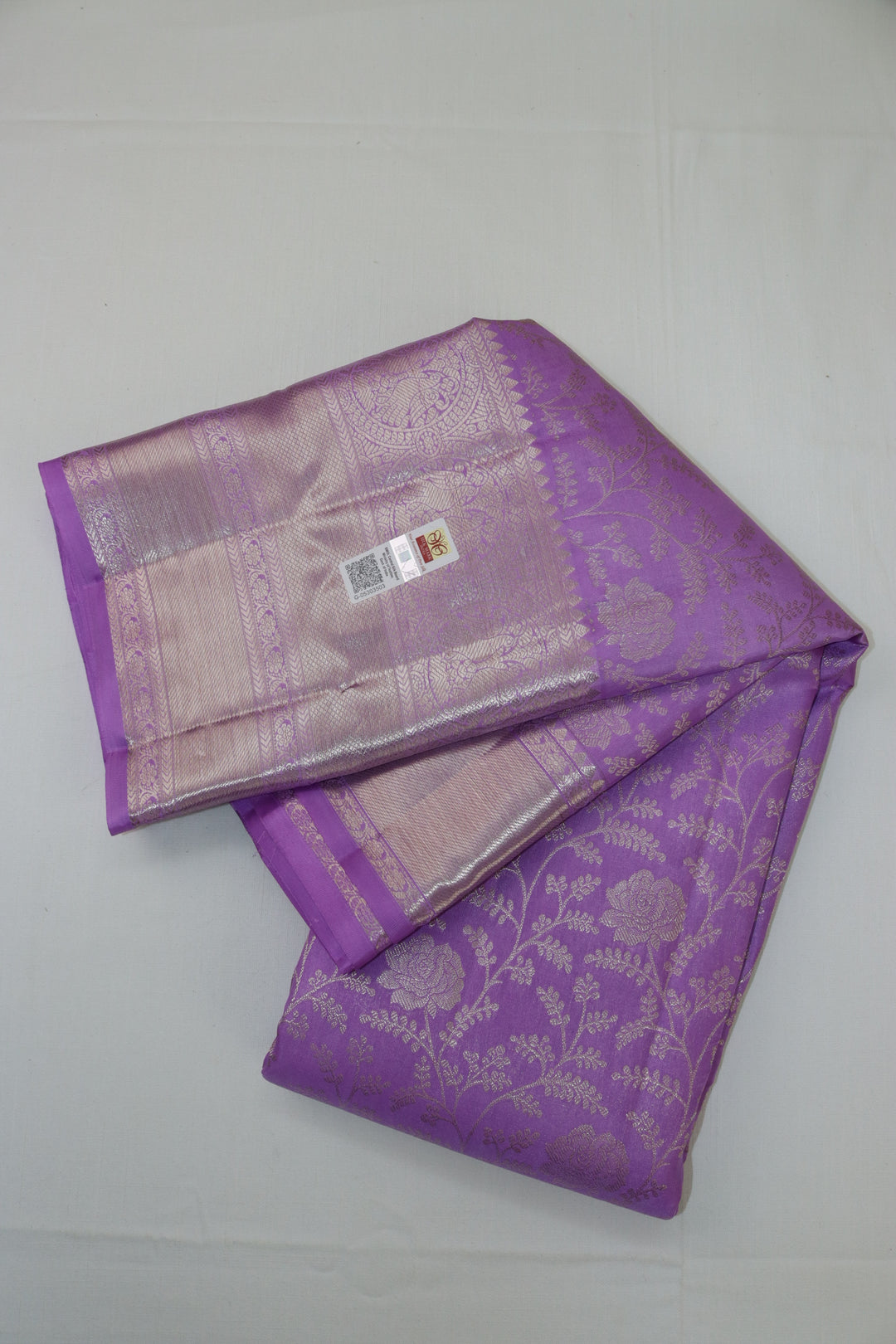 Rich Lavender Pure Kanjipuram Saree