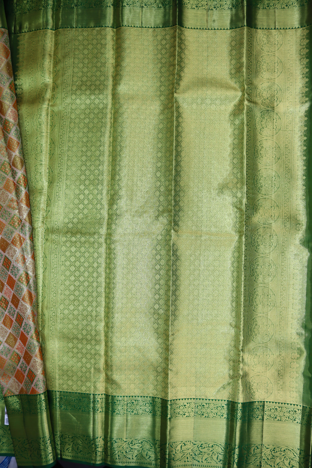 Royal Cream Pure Kanjipuram Saree