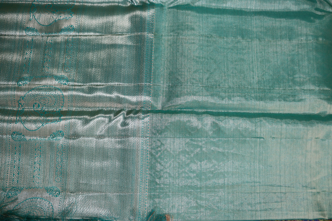 Radiant Blue Pure Kanjipuram Saree