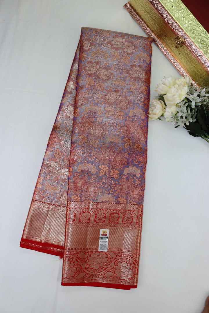 Graceful Red Pure Kanjipuram Saree