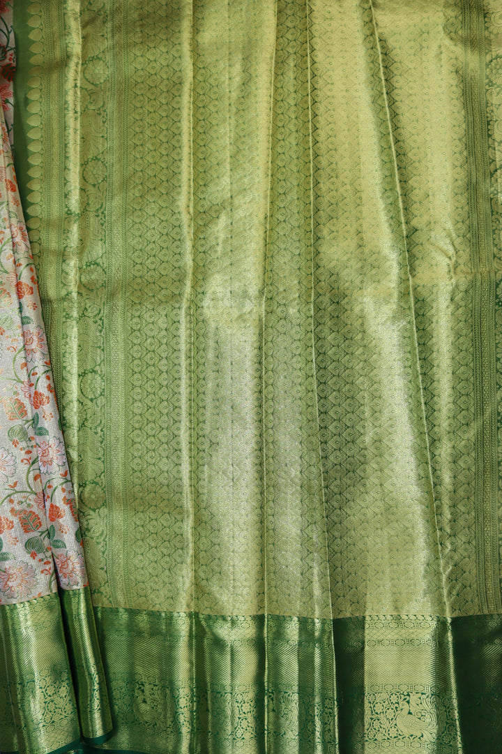 Timeless Green Pure Kanjipuram Saree