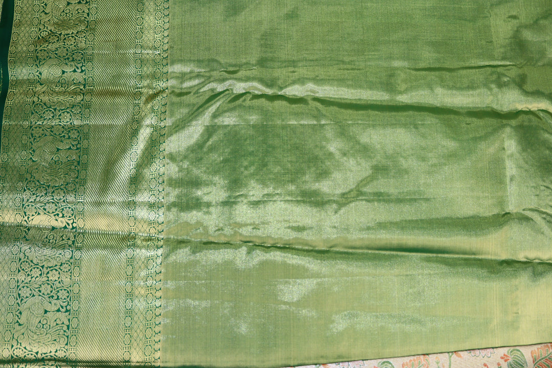 Timeless Green Pure Kanjipuram Saree