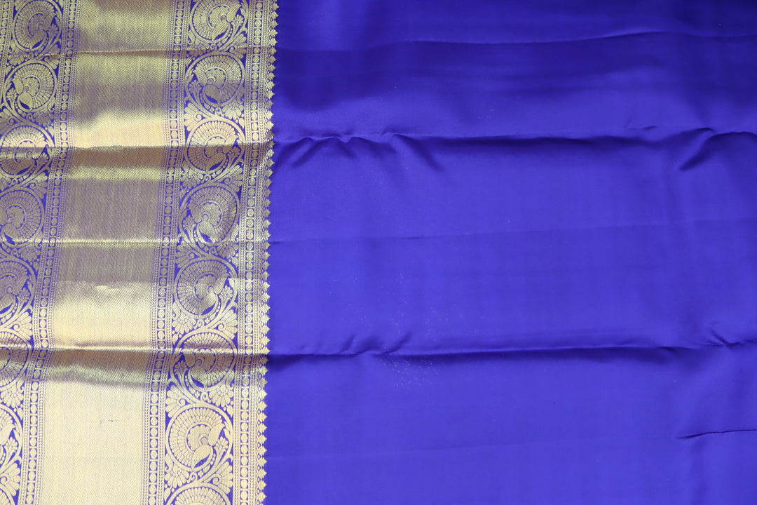 Opulent Blue Pure Kanjipuram Saree