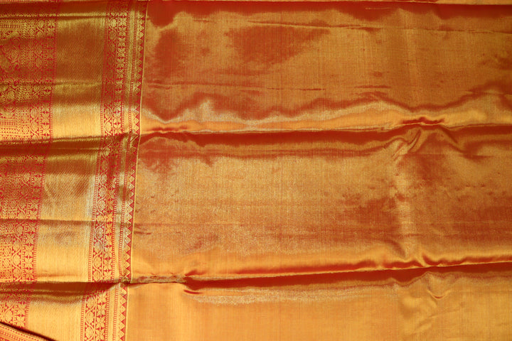 DIvine Yellow Pure Kanjipuram Saree