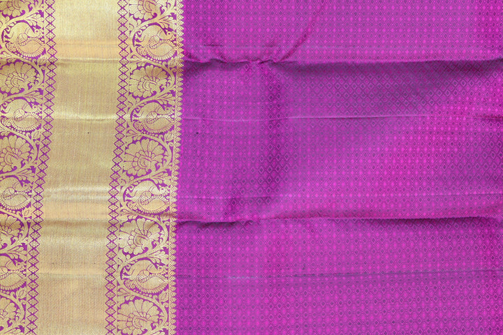 Regal Parrot Green Pure Kanjipuram Saree