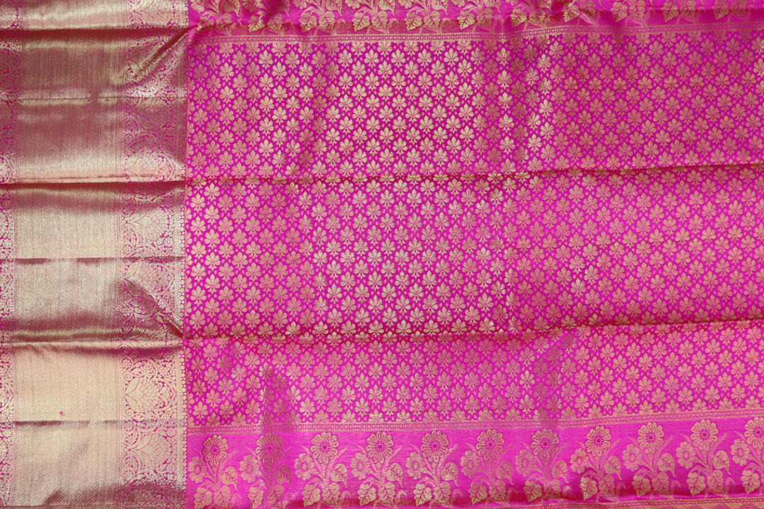 Royal Yellow Pure Kanjipuram Saree