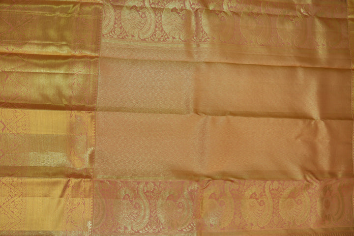 Exquisite Brown Pure Kanjipuram Saree