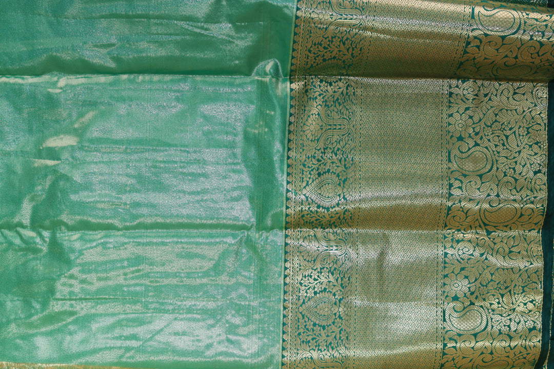 Traditional Coral Pink Kanjipuram Saree