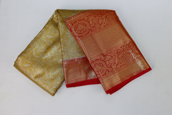 Trendy Yellow Kanjipuram Saree