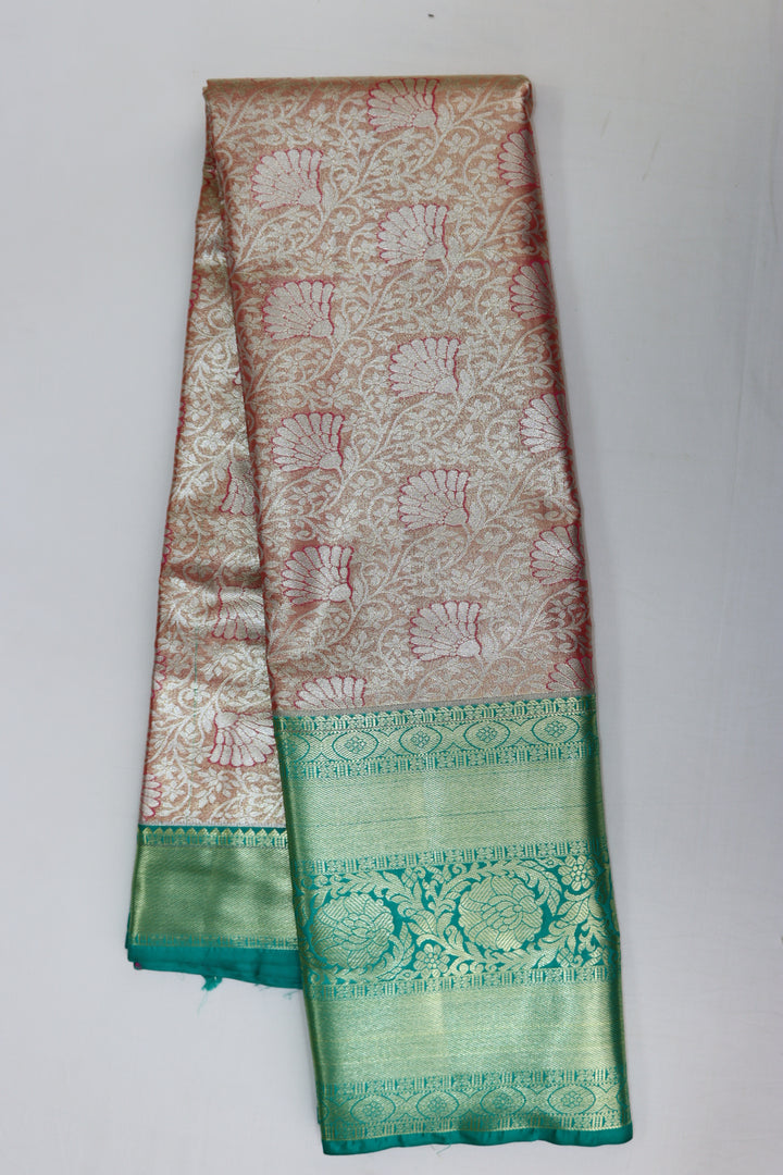 Timeless Peach Kanjipuram Saree