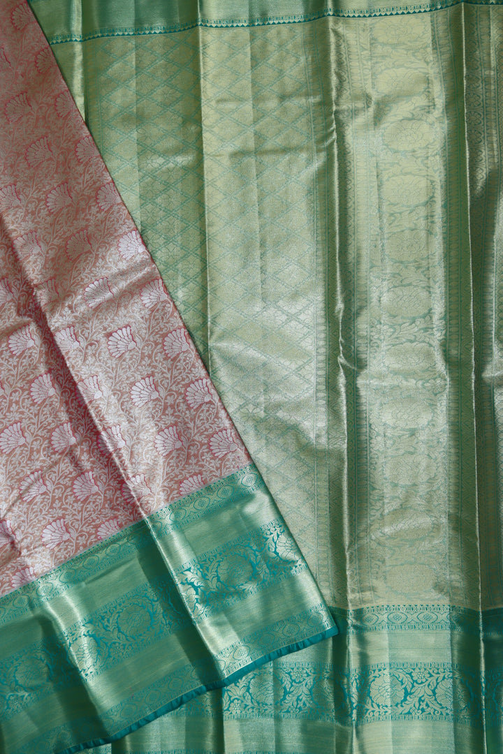 Timeless Peach Kanjipuram Saree