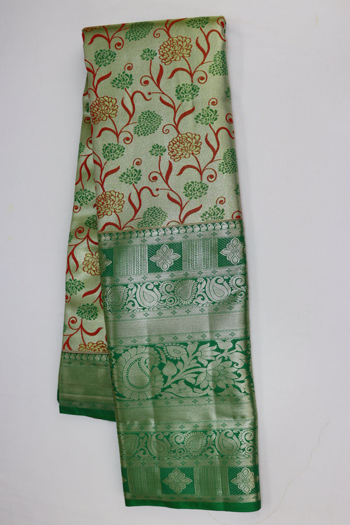 Graceful Green Kanjipuram Saree