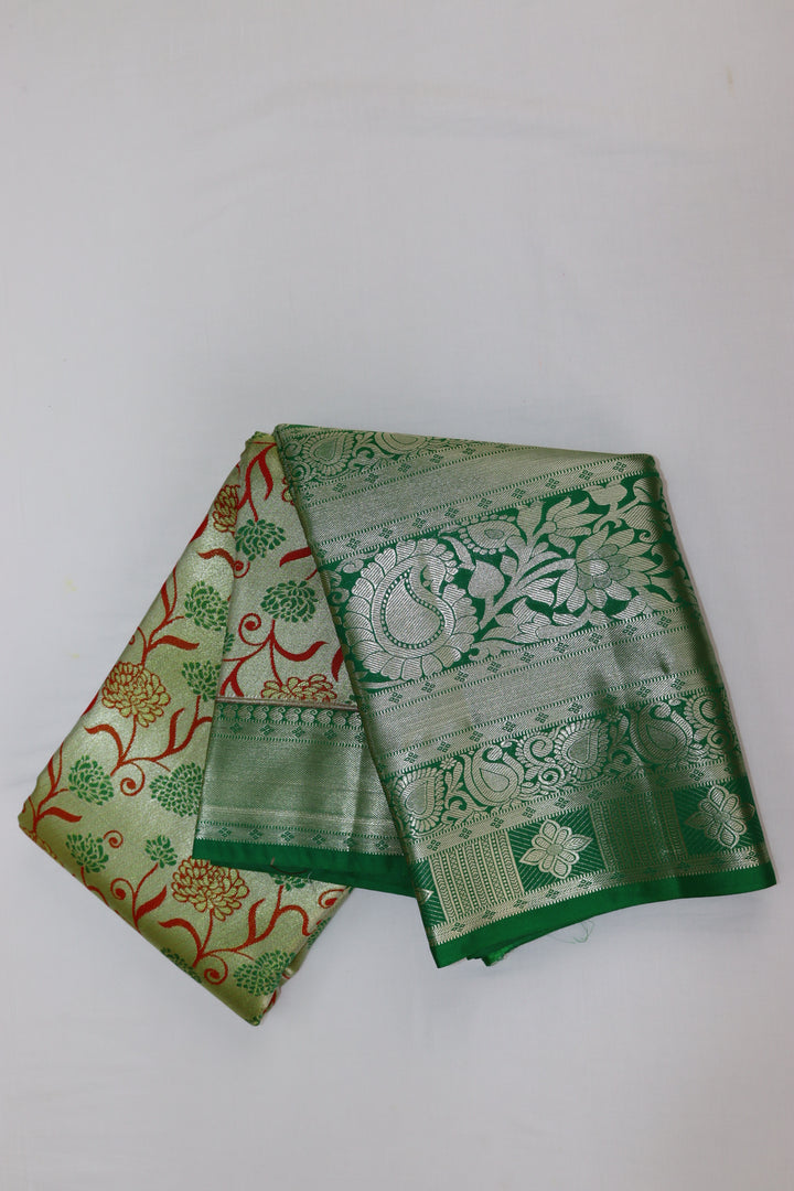 Graceful Green Kanjipuram Saree