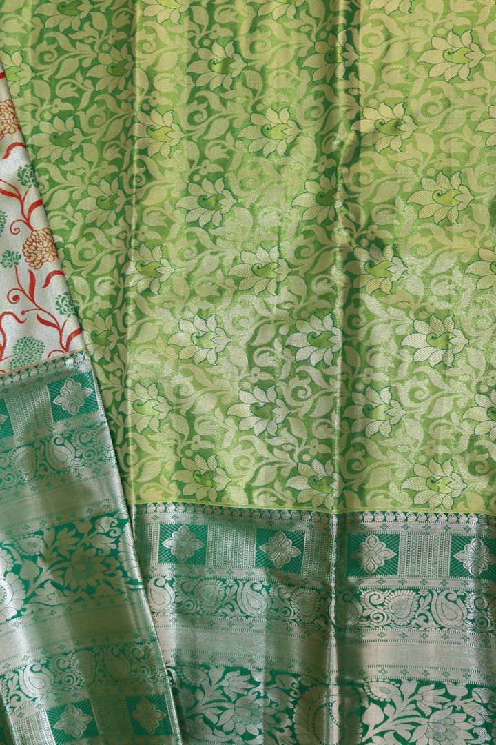 Graceful Green Kanjipuram Saree