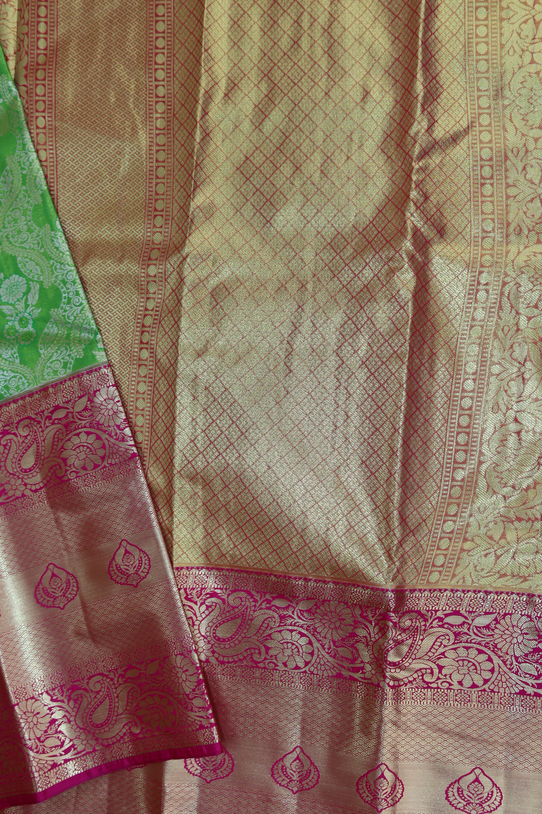 Graceful Green Kanjipuram Saree