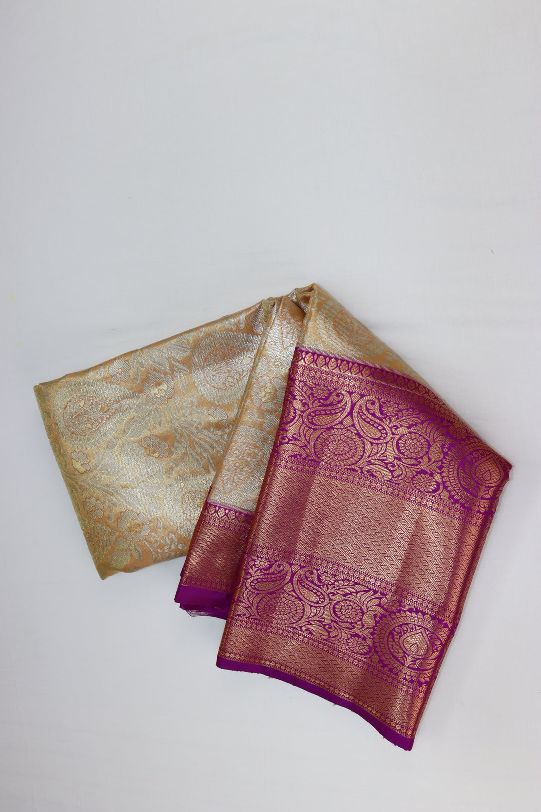 Rich Beige Kanjipuram Saree