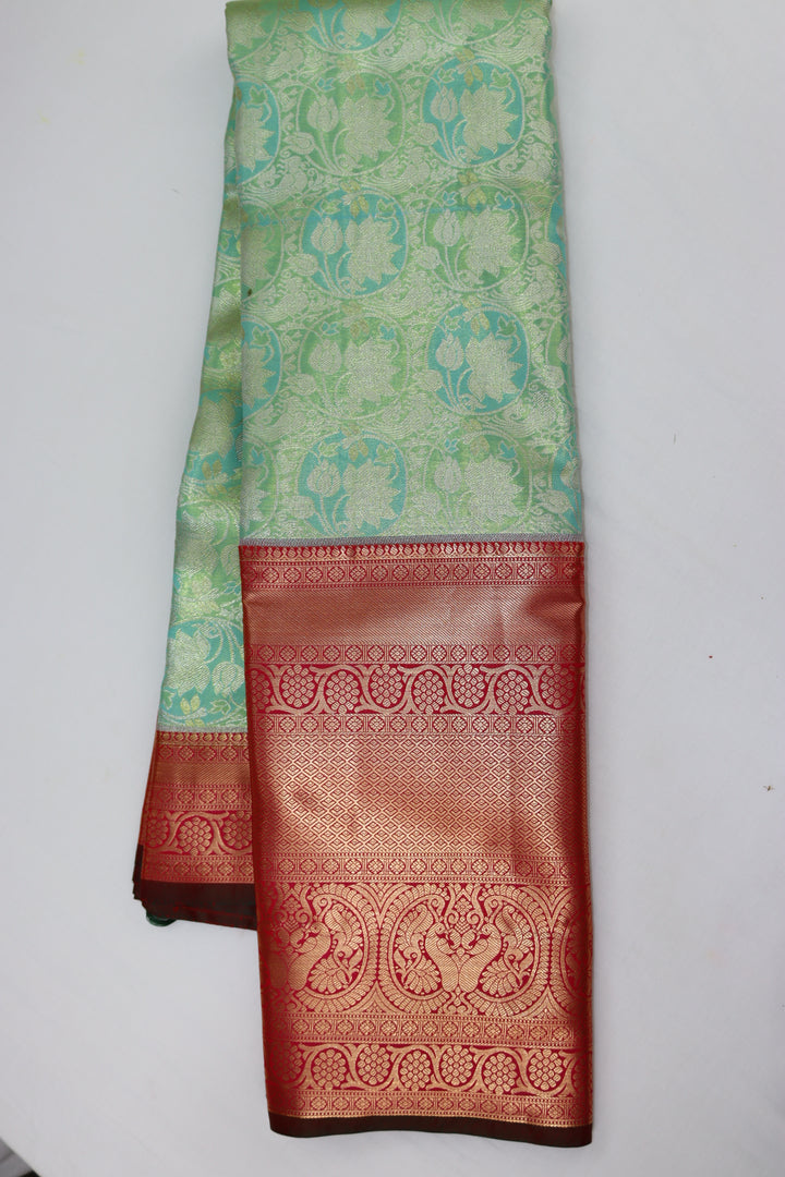 Elegant Multi-Color Kanjipuram Saree