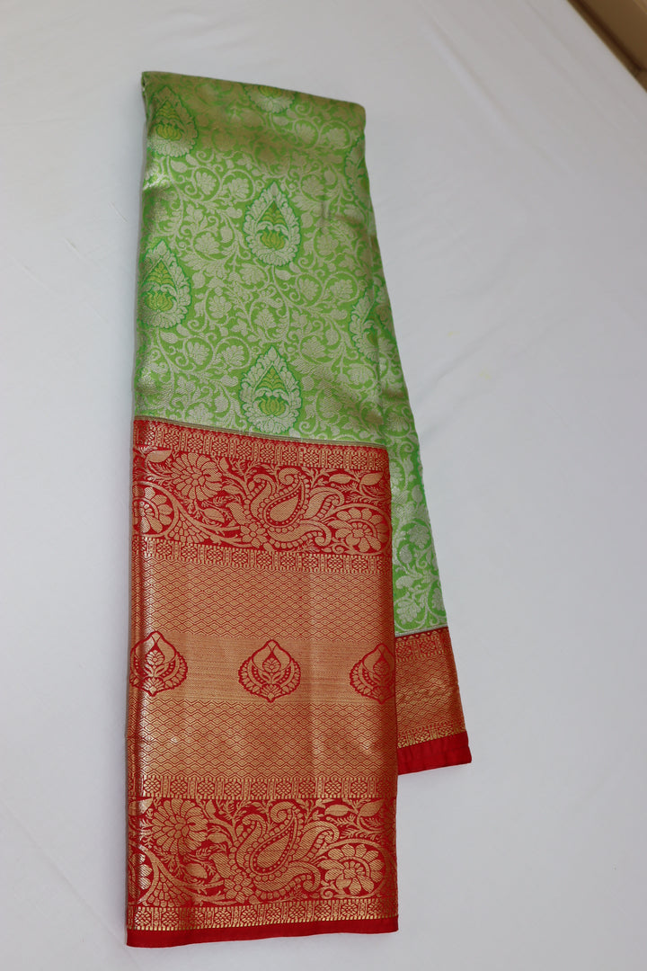 Luxurious Green Kanjipuram Saree