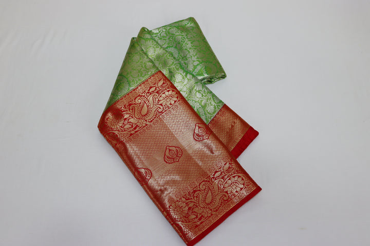 Luxurious Green Kanjipuram Saree