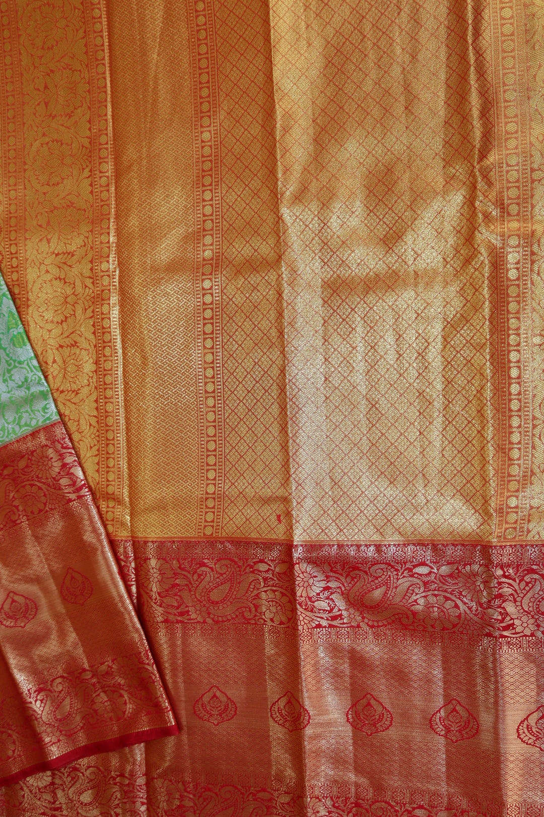 Luxurious Green Kanjipuram Saree