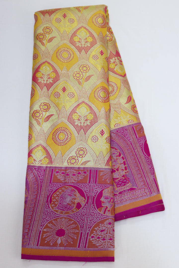 Elegant Multi-Color Kanjipuram Saree