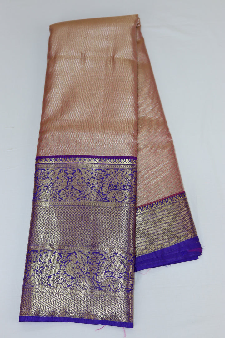 Lavish Salmon Kanjipuram Saree