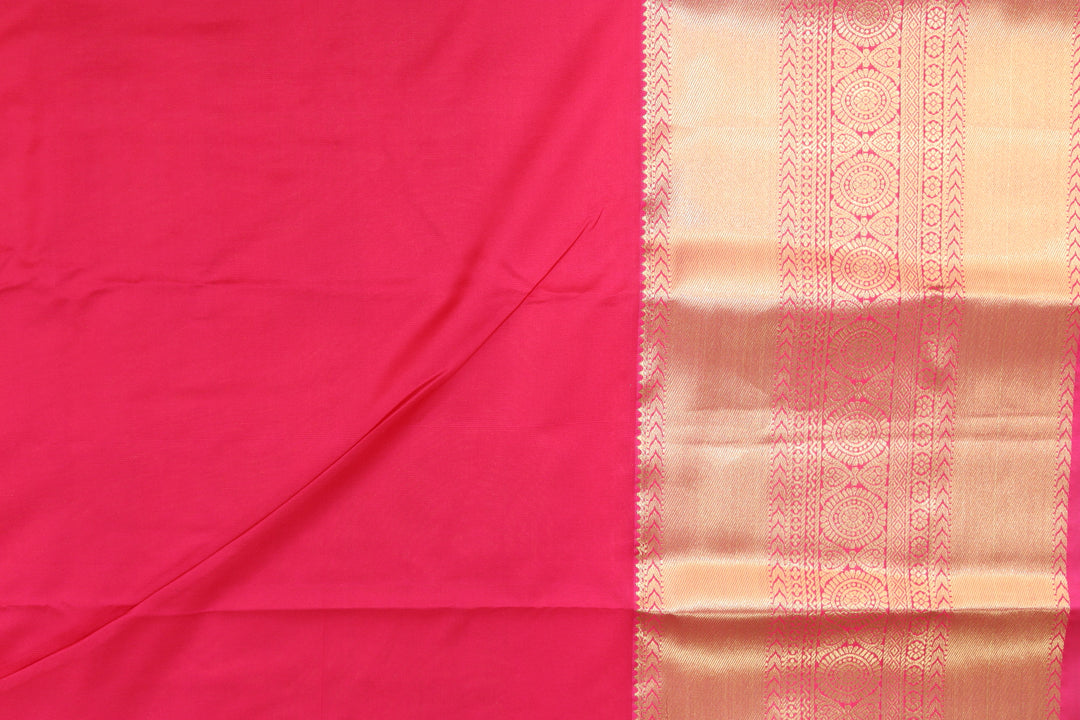 Trendy Orange Kanjipuram Saree