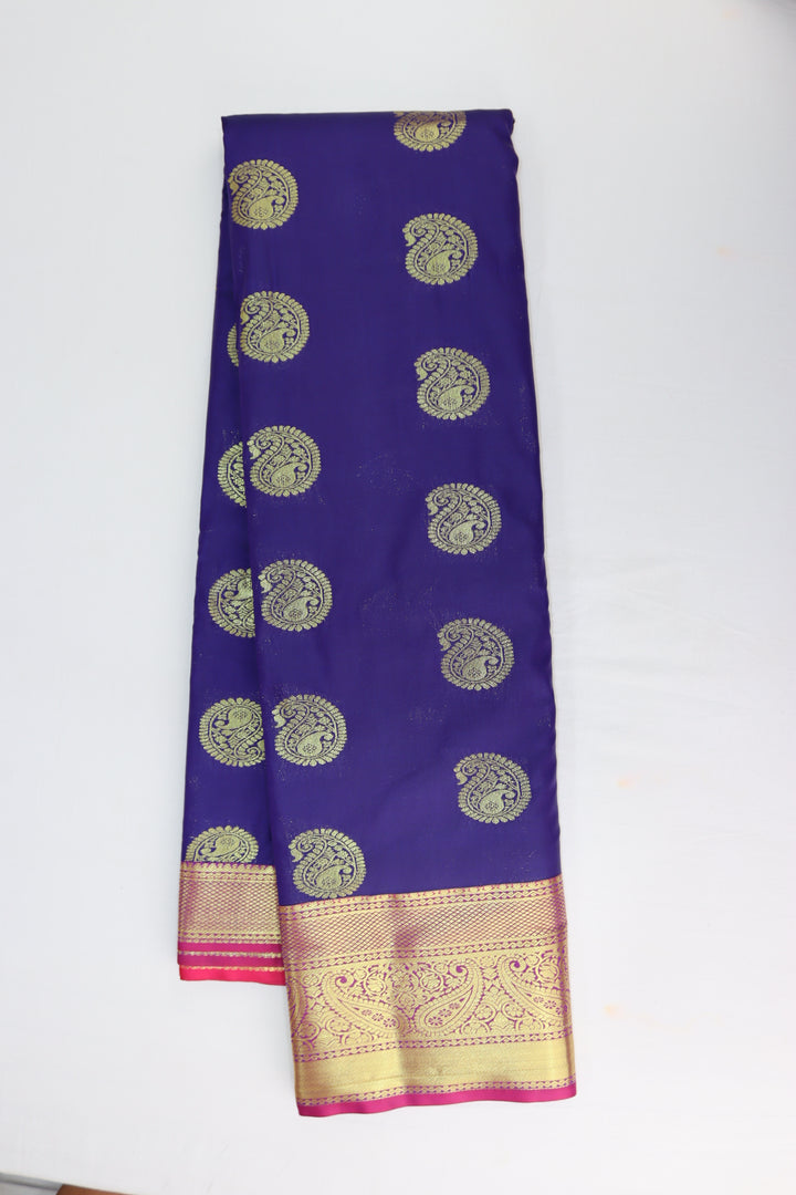 Regal Violet Kanjipuram Saree