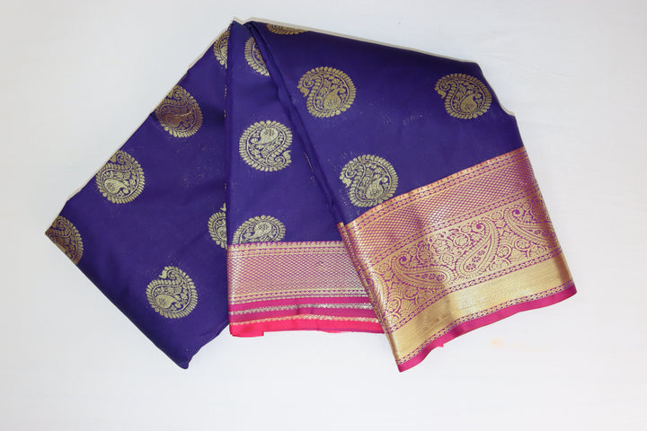 Regal Violet Kanjipuram Saree