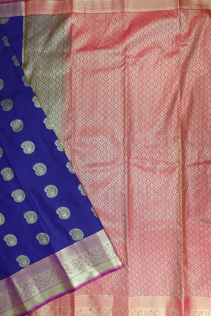 Regal Violet Kanjipuram Saree