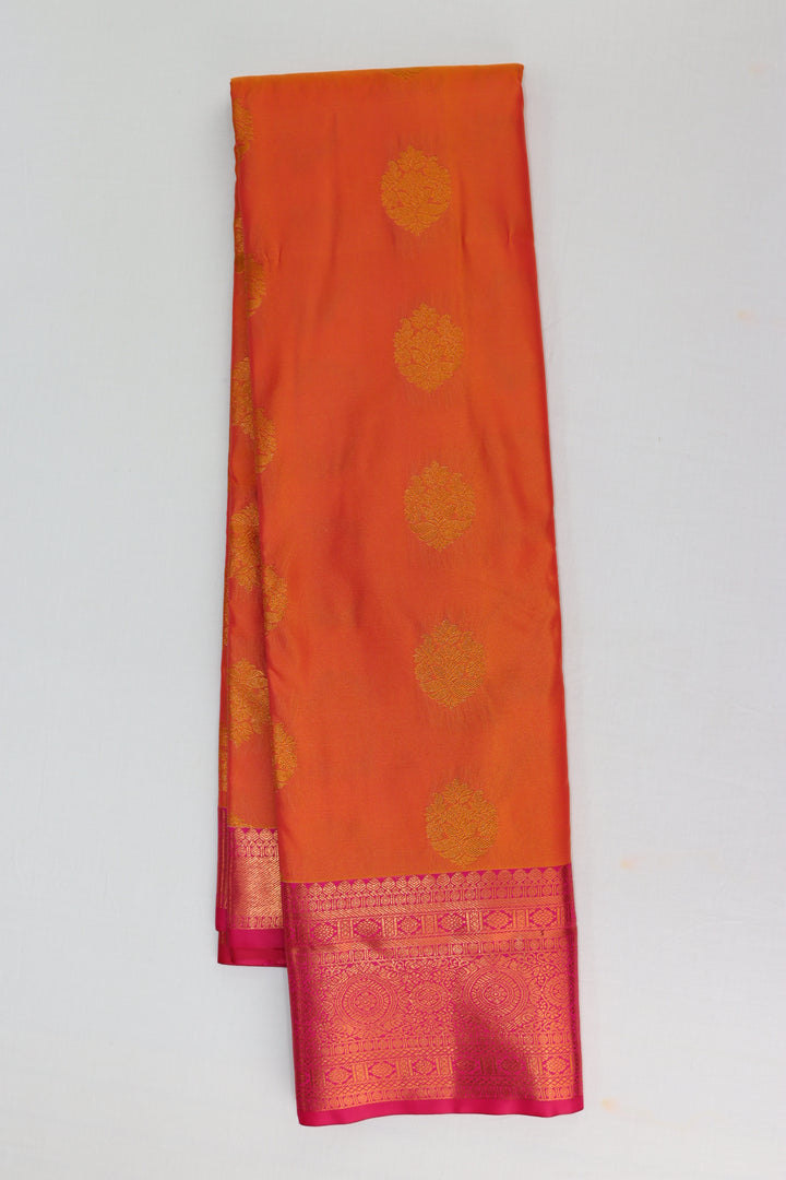 Classic Orange Kanjipuram Saree