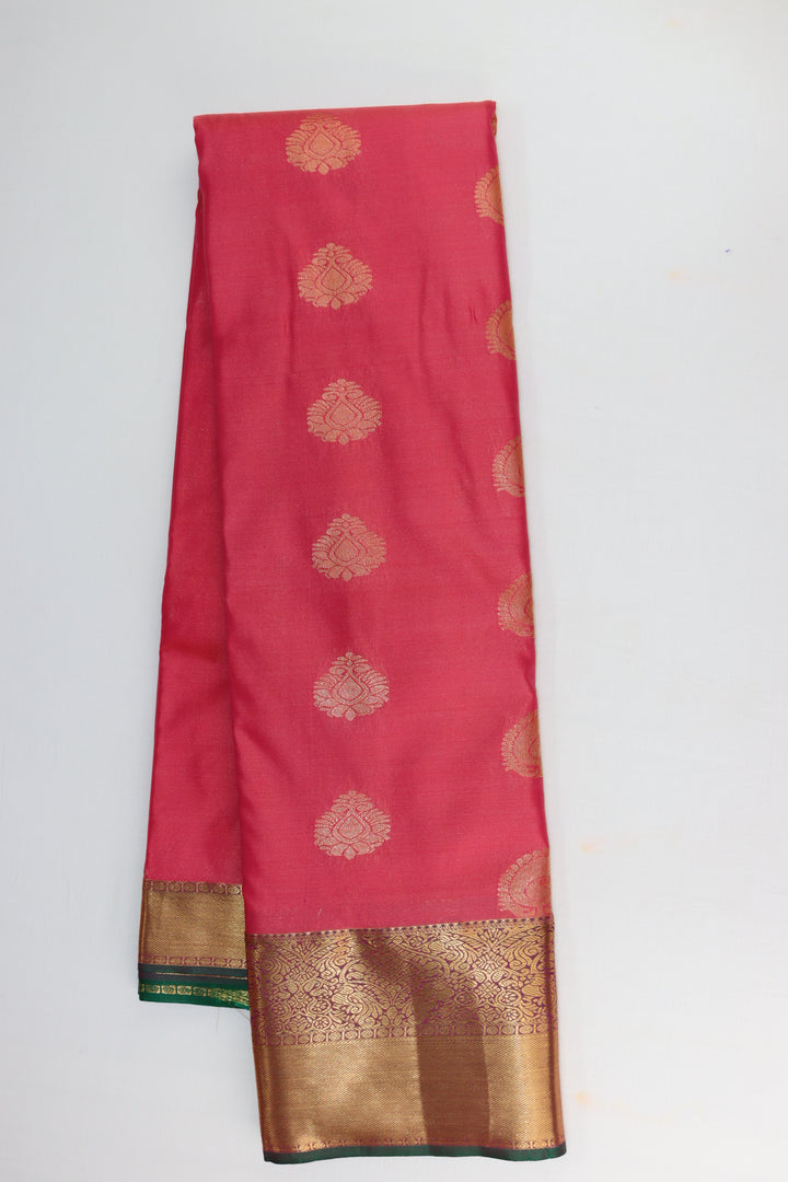 Trendy Red Kanjipuram Saree