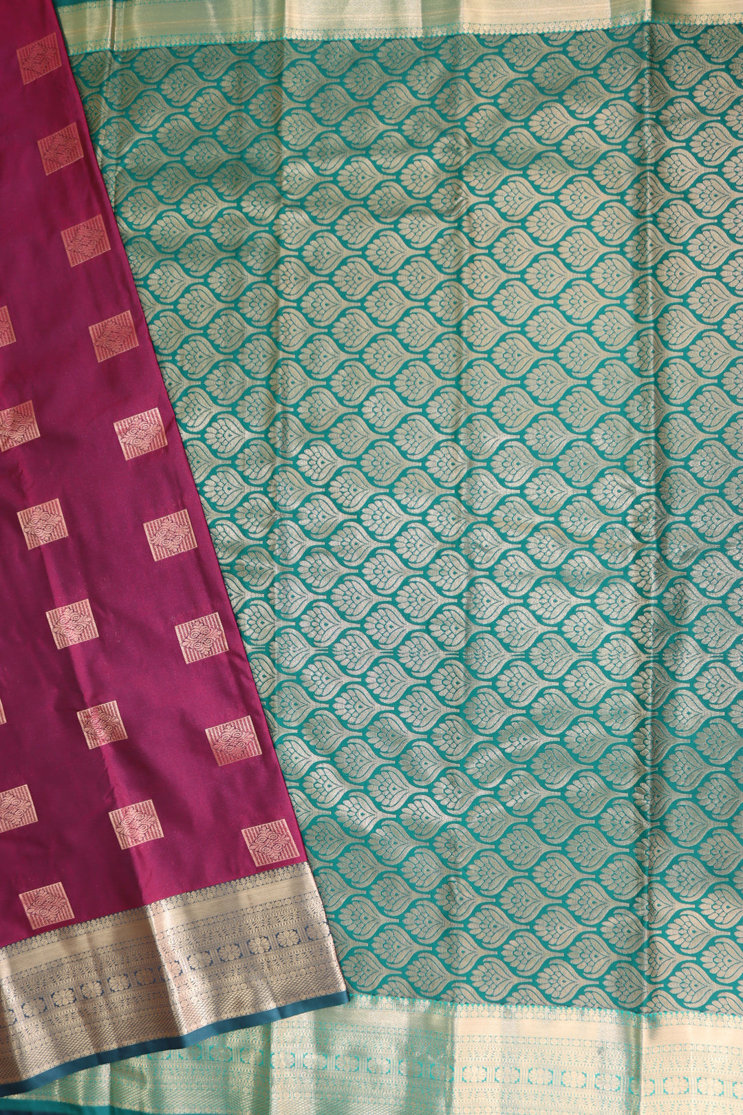 Royal Marron Red Kanjipuram Saree