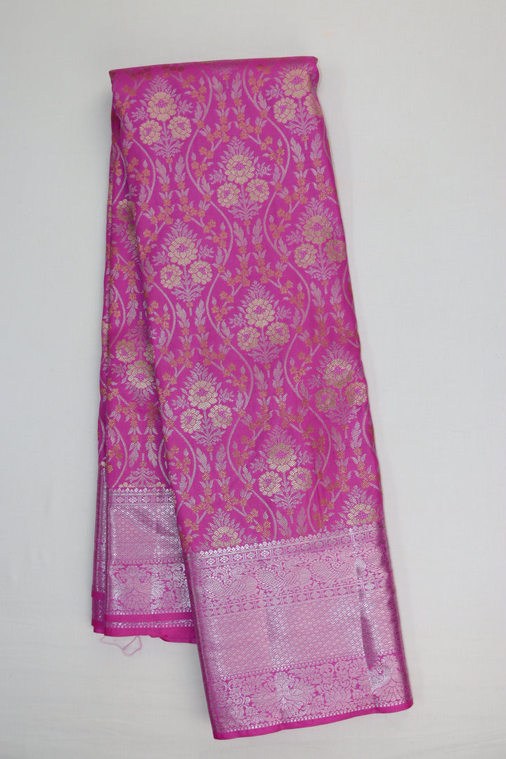 Stunning Pink Kanjipuram Saree