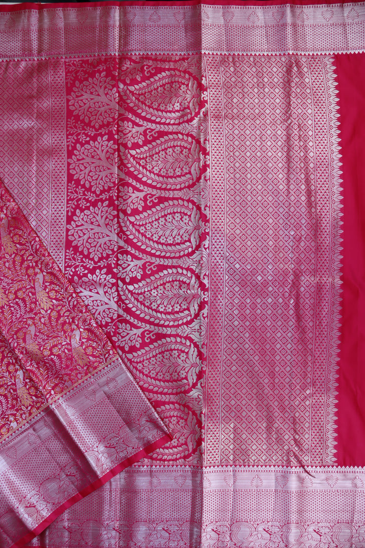 Classic Dark Pink Kanjipuram Saree