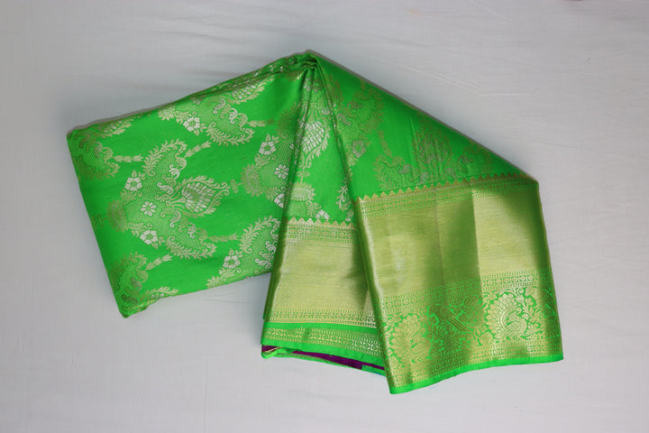 Trendy Green Kanjipuram Saree