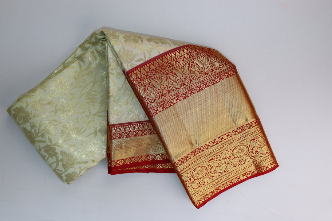 Royal Cream Kanjipuram Saree