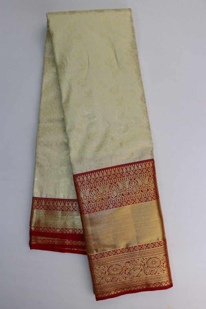 Rich Cream Kanjipuram Saree