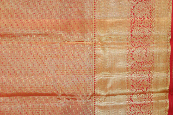 Stunning Cream Kanjipuram Saree