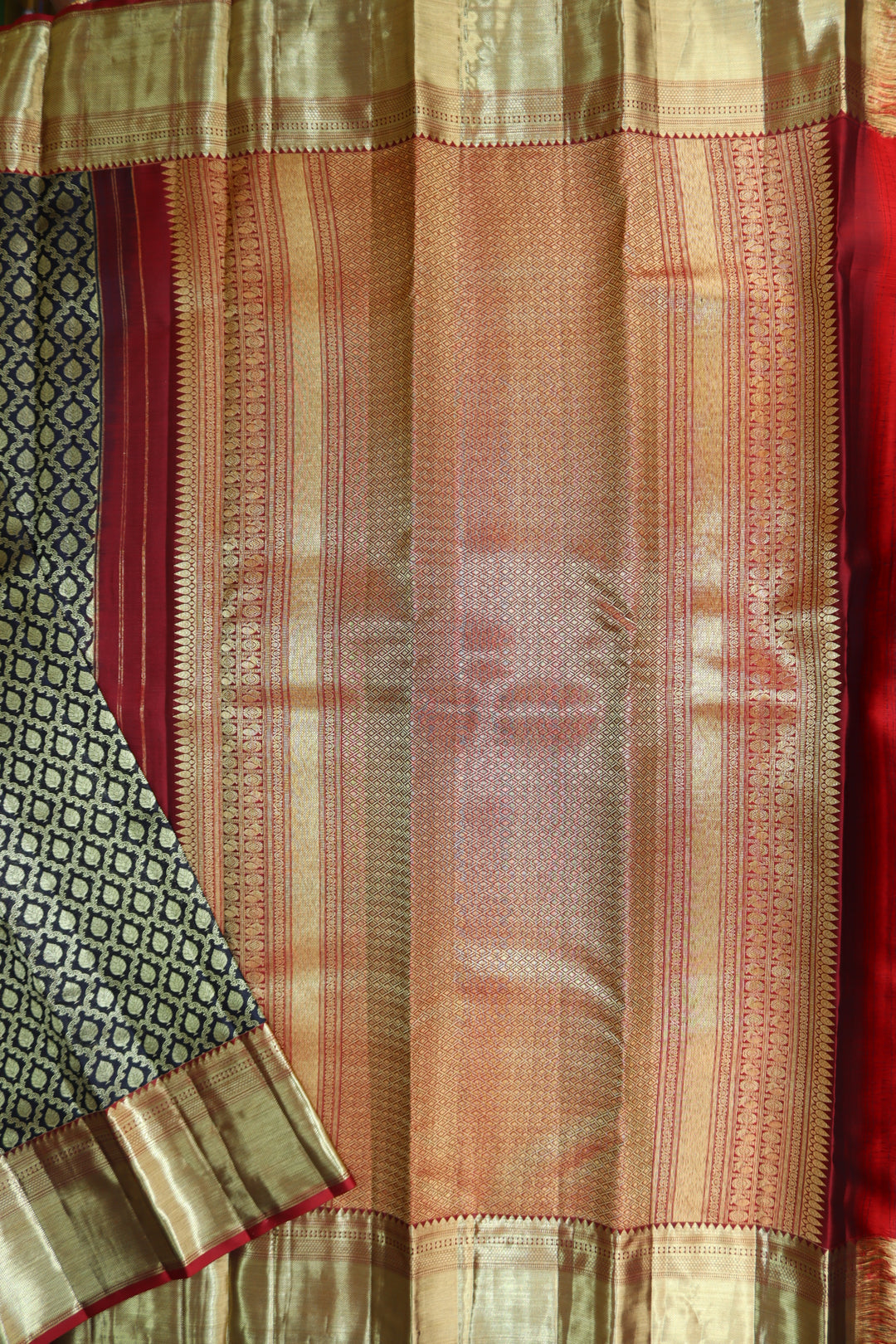 Royal Black Kanjipuram Saree