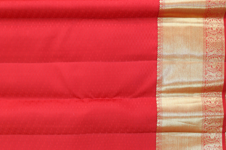 Gorgeous Orange Kanjipuram Saree